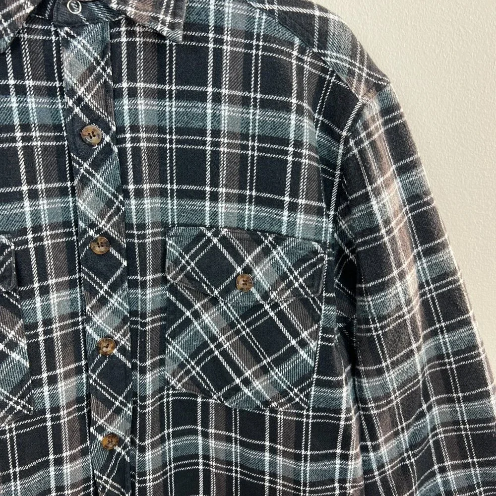 Levi's Levi‎ Strauss Flannel Shacket M Mens Plaid Lined Shirt Jacket Button Up